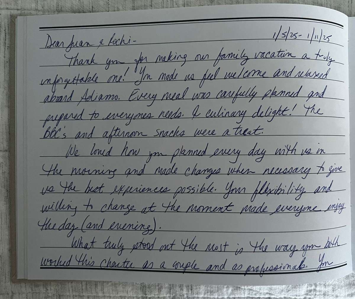 Andiamo Tutti guest review