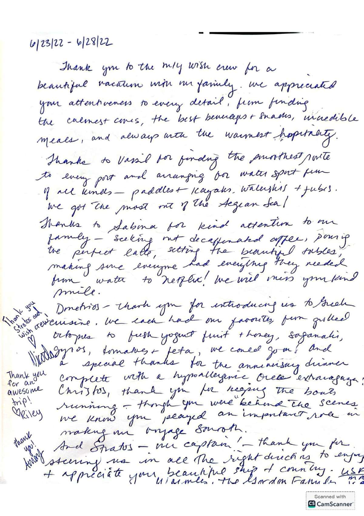 WISH guest review