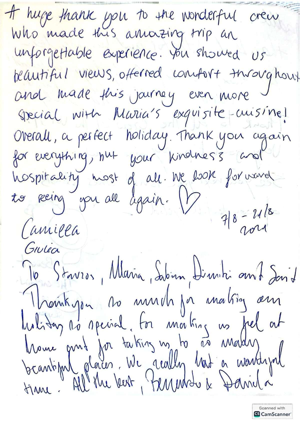 WISH guest review