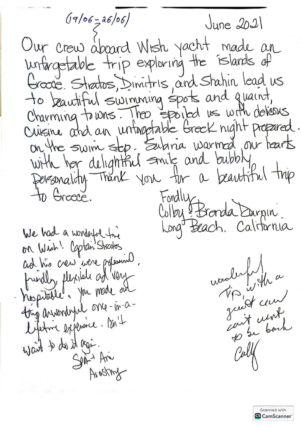 WISH guest review