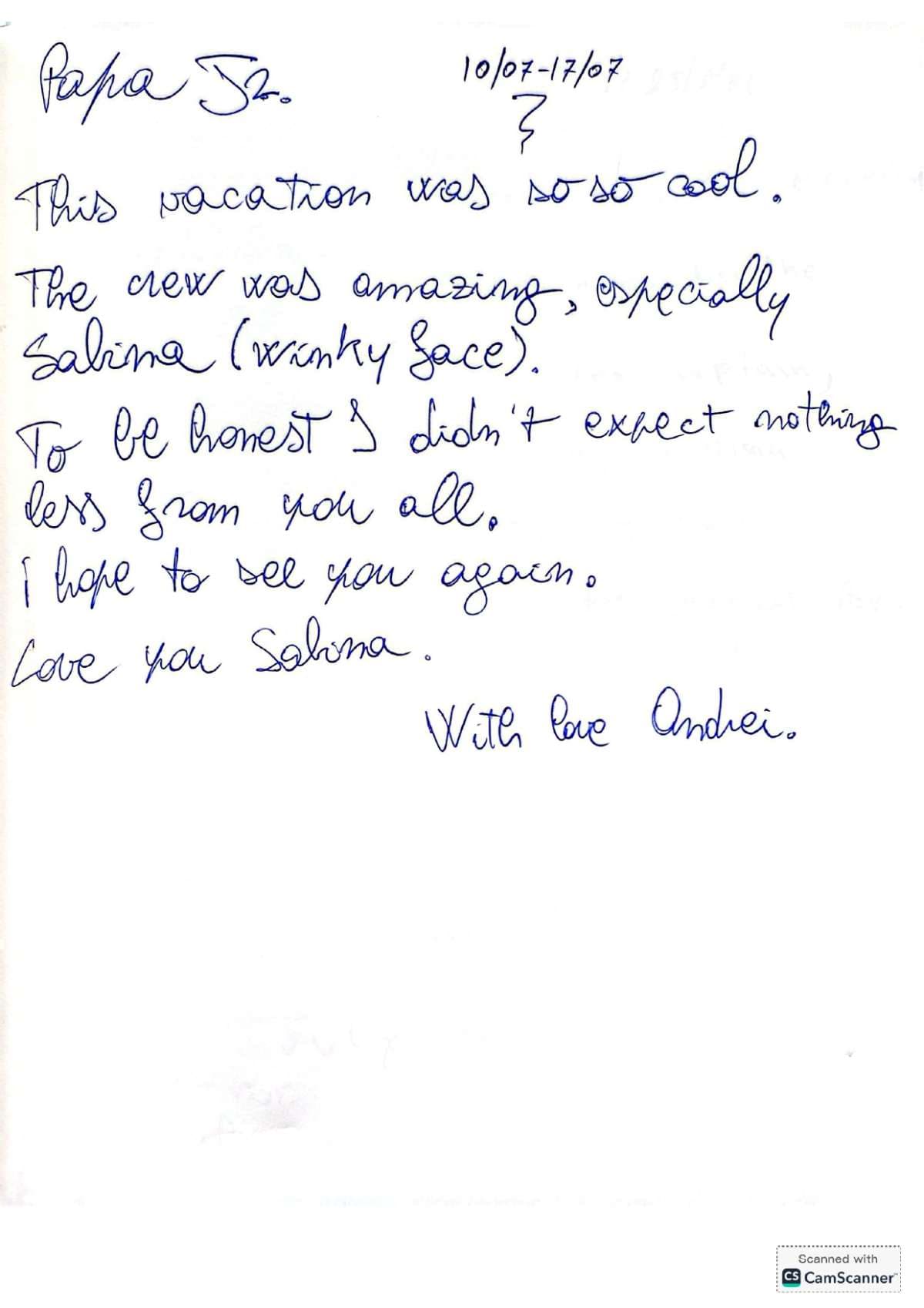 WISH guest review