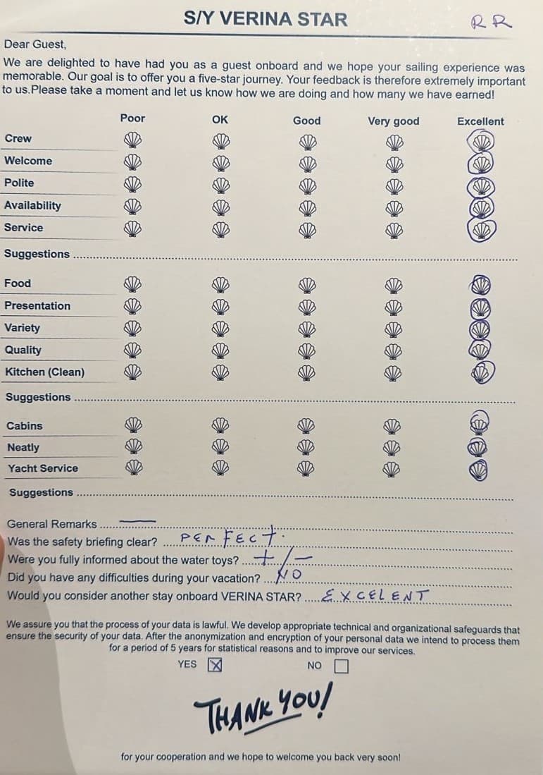 VERINA STAR guest review