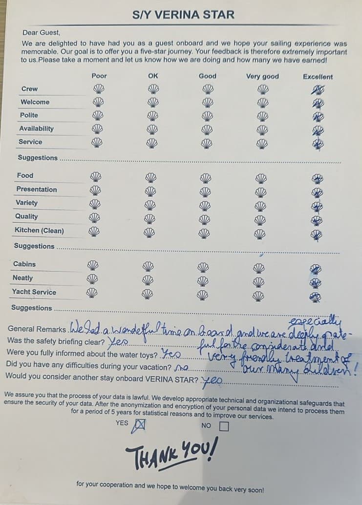 VERINA STAR guest review