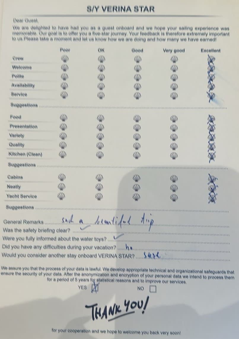 VERINA STAR guest review