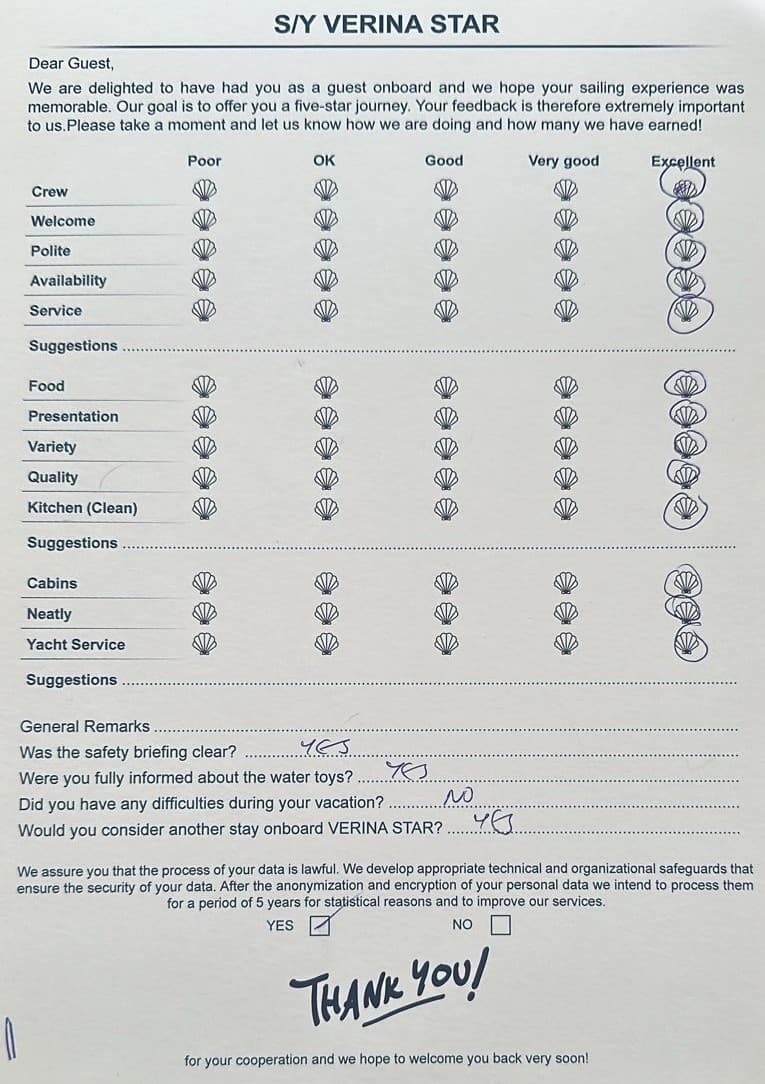 VERINA STAR guest review