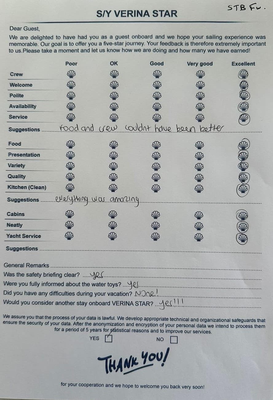 VERINA STAR guest review