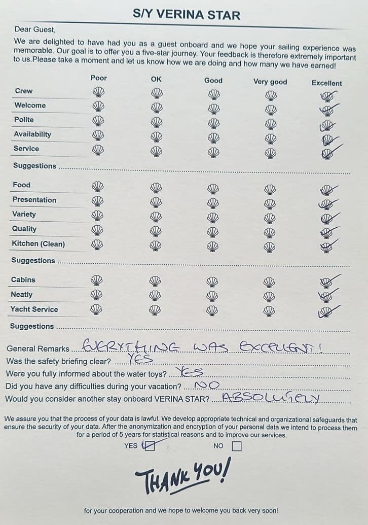 VERINA STAR guest review
