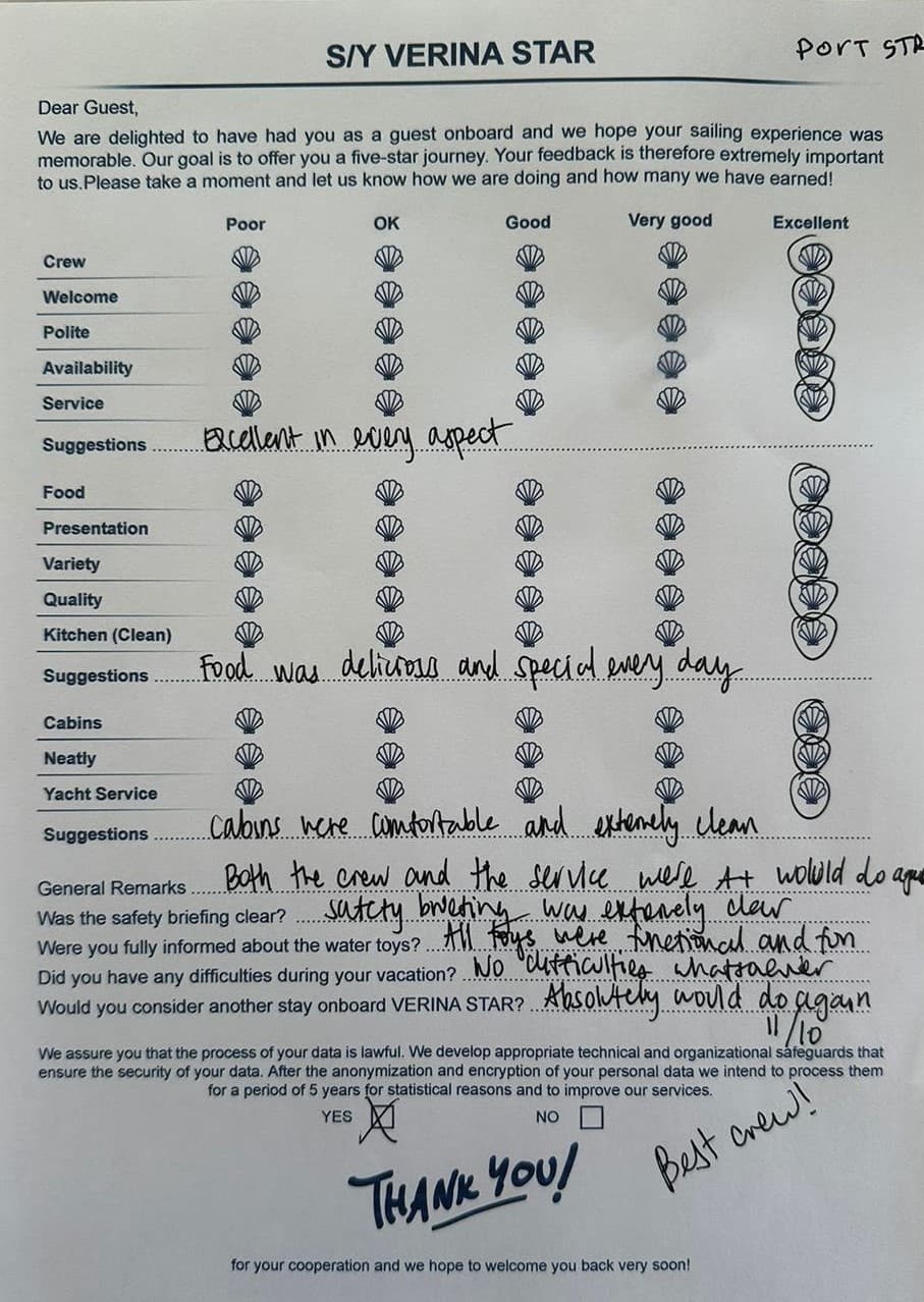 VERINA STAR guest review