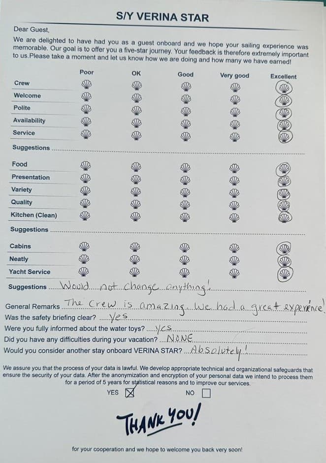 VERINA STAR guest review
