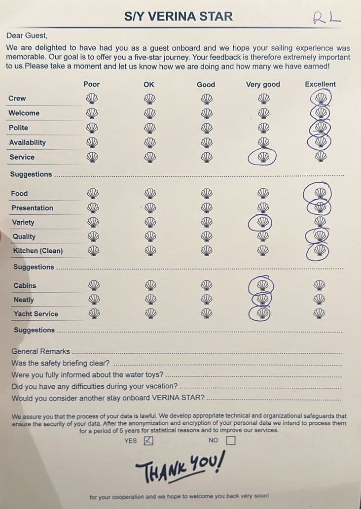 VERINA STAR guest review