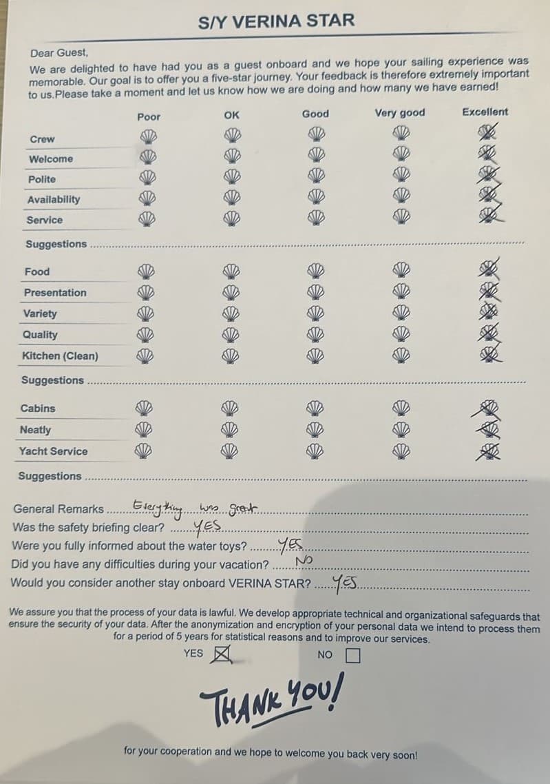 VERINA STAR guest review