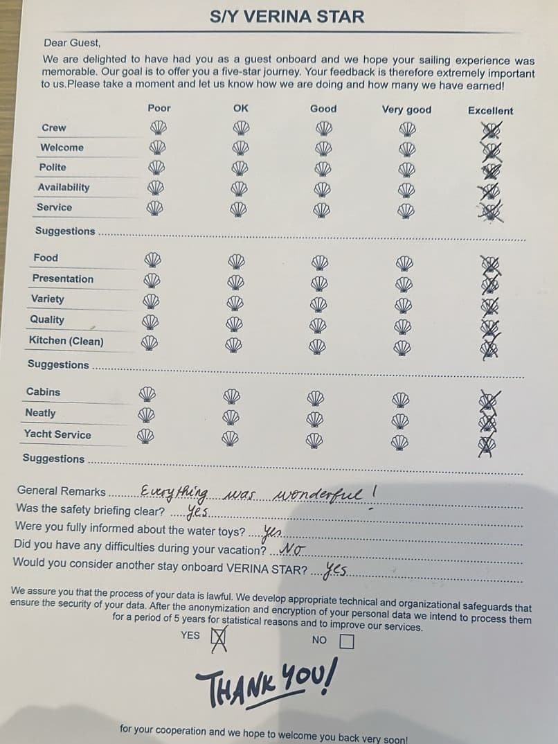 VERINA STAR guest review