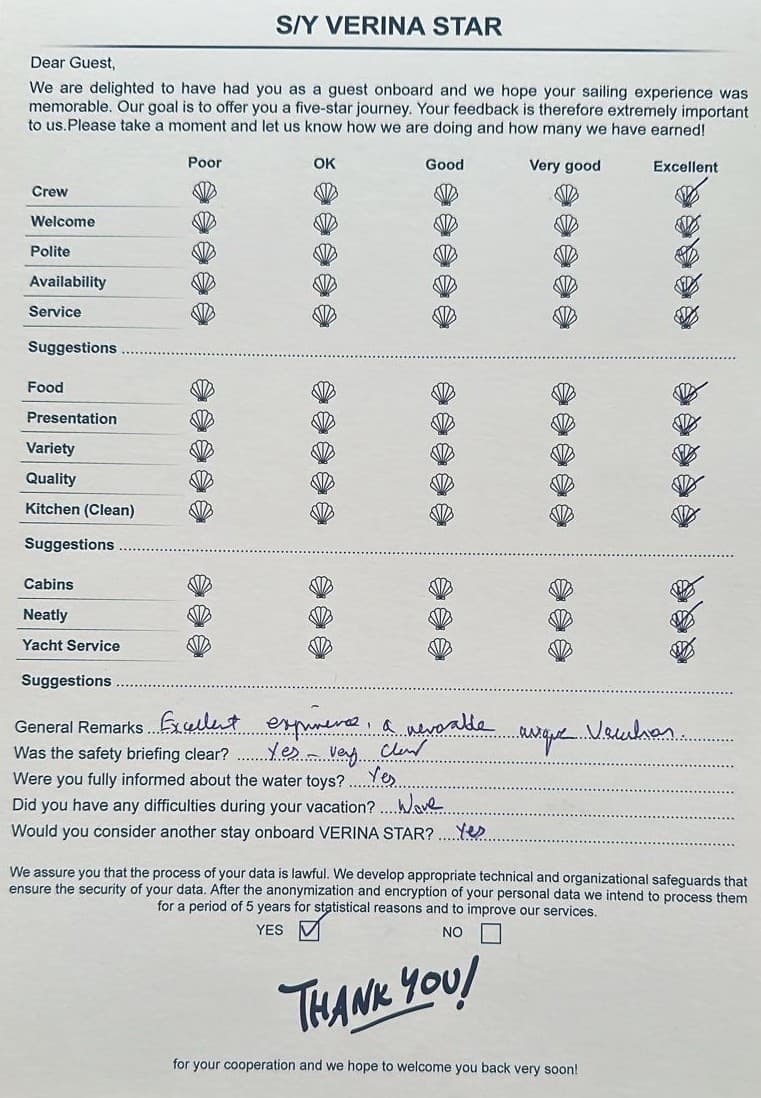 VERINA STAR guest review