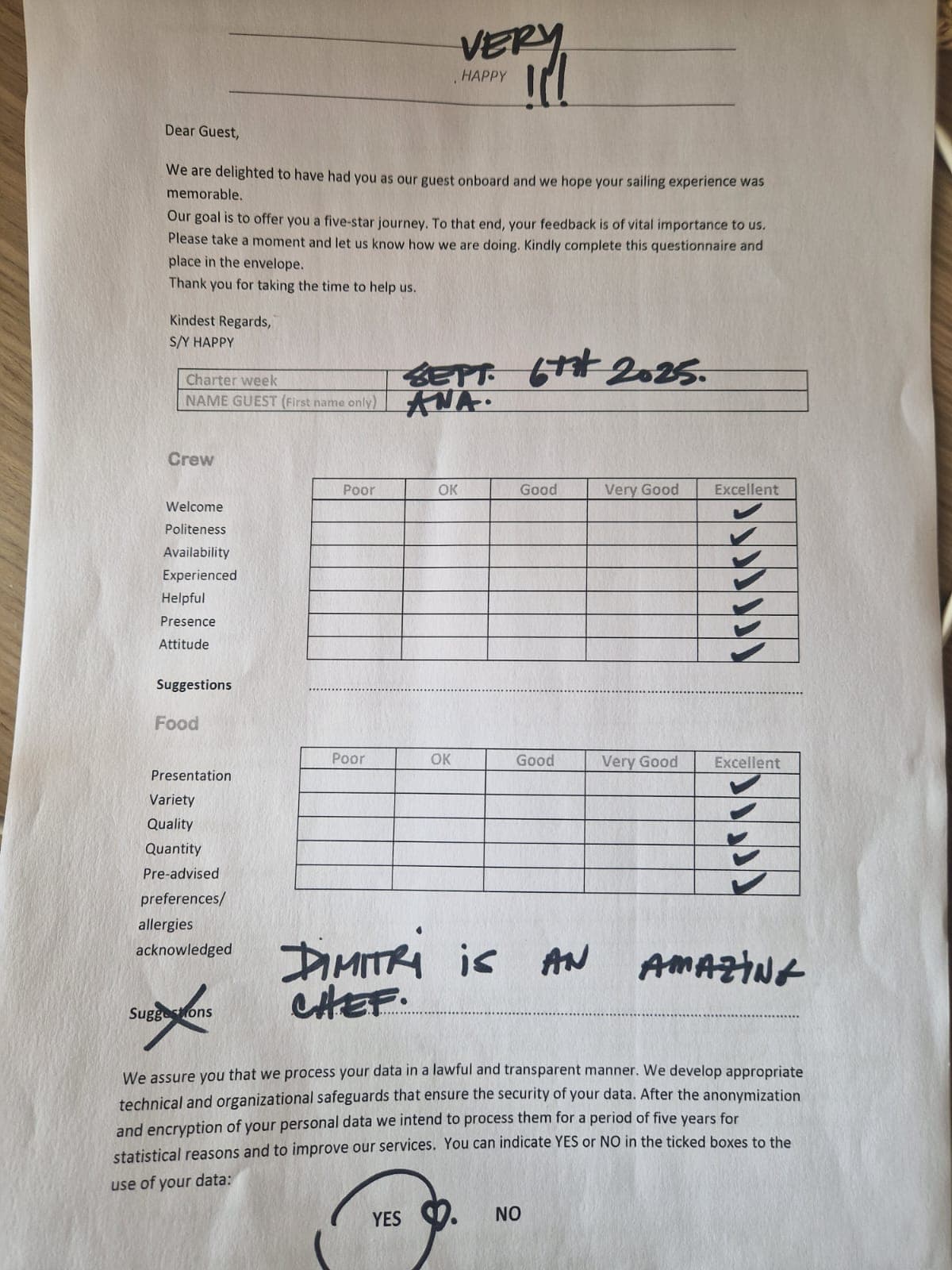 HAPPY guest review