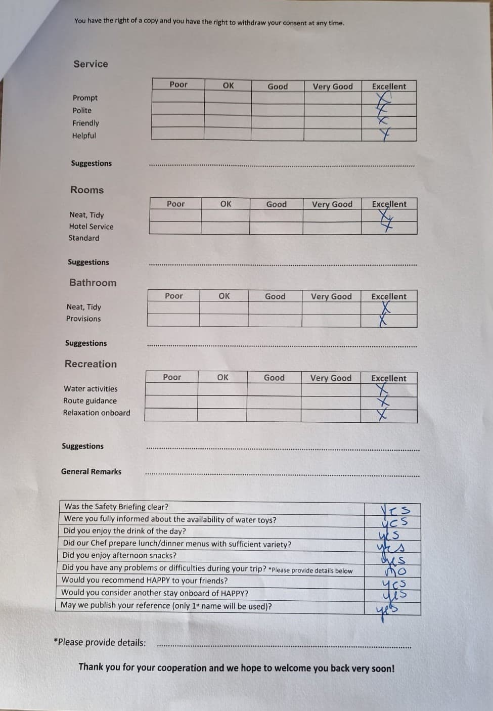 HAPPY guest review