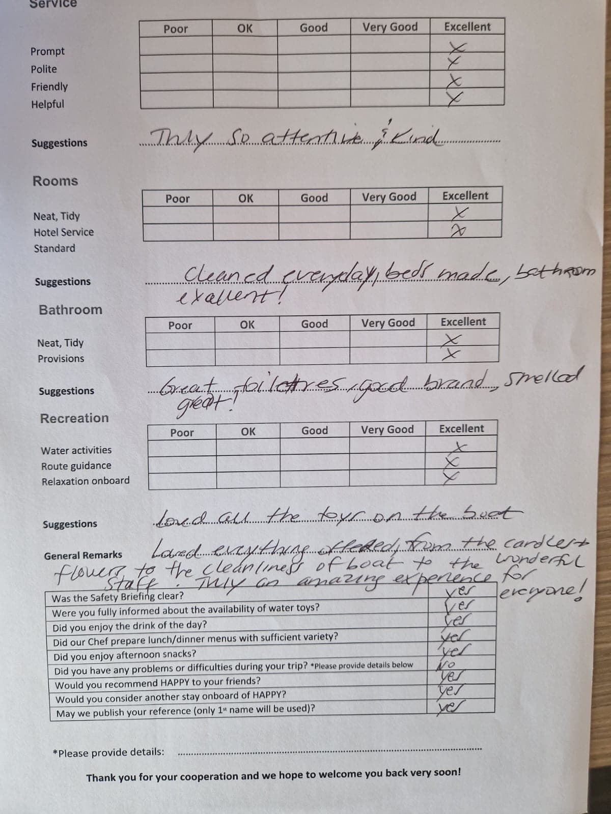 HAPPY guest review
