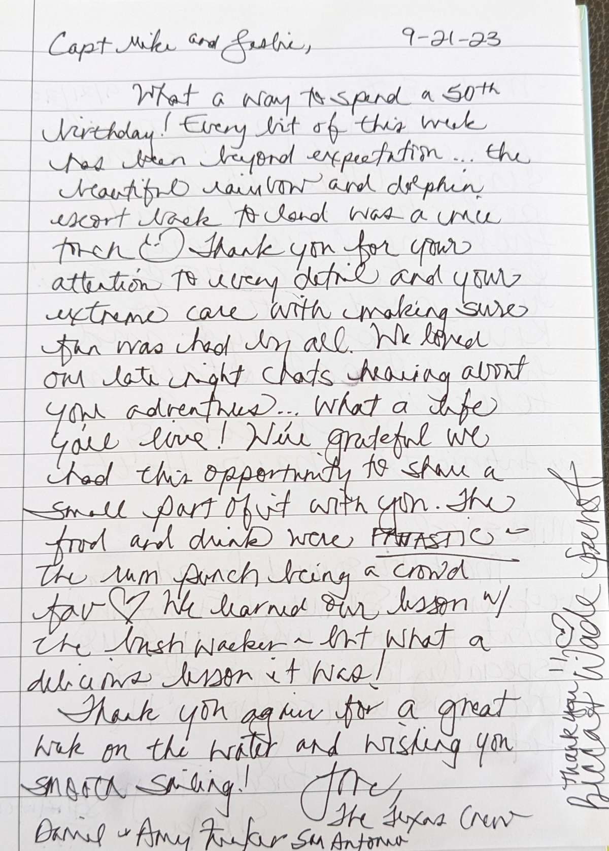 SAIL AWAY guest review