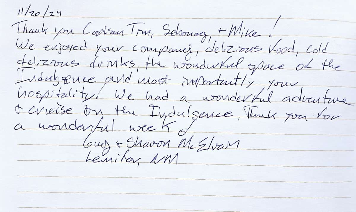 INDULGENCE guest review