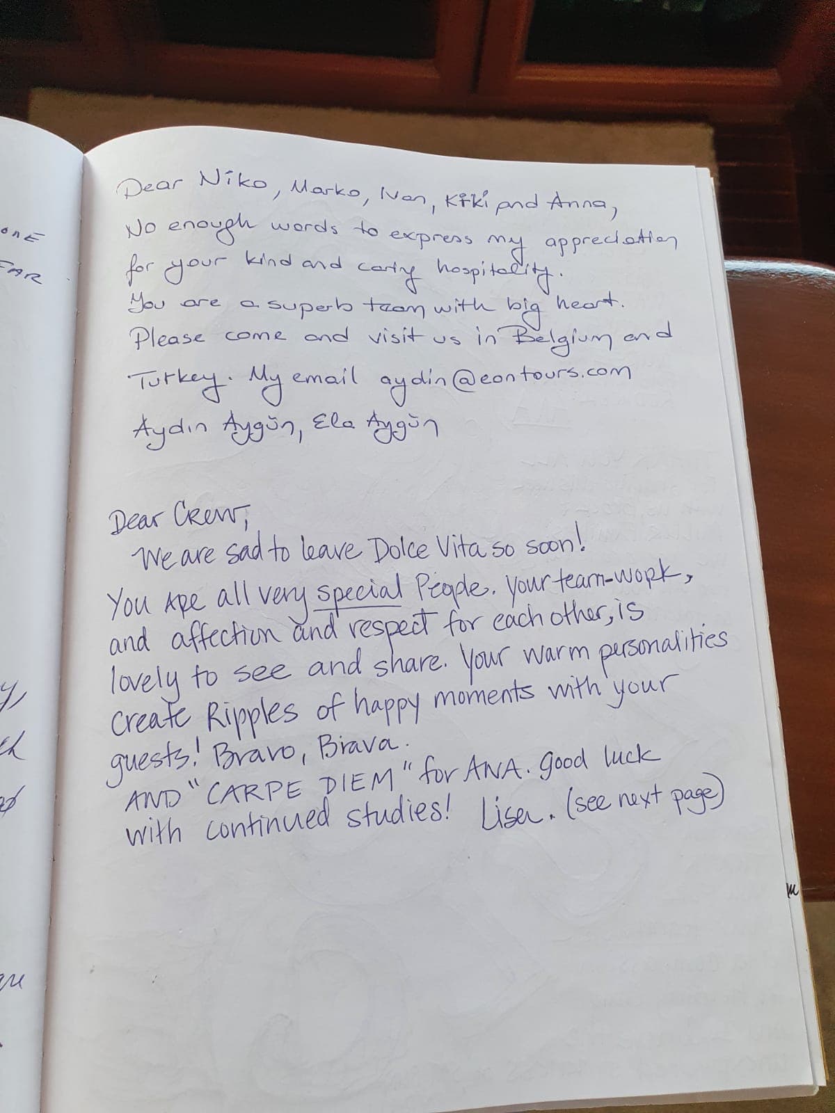 Dolce Vita guest review