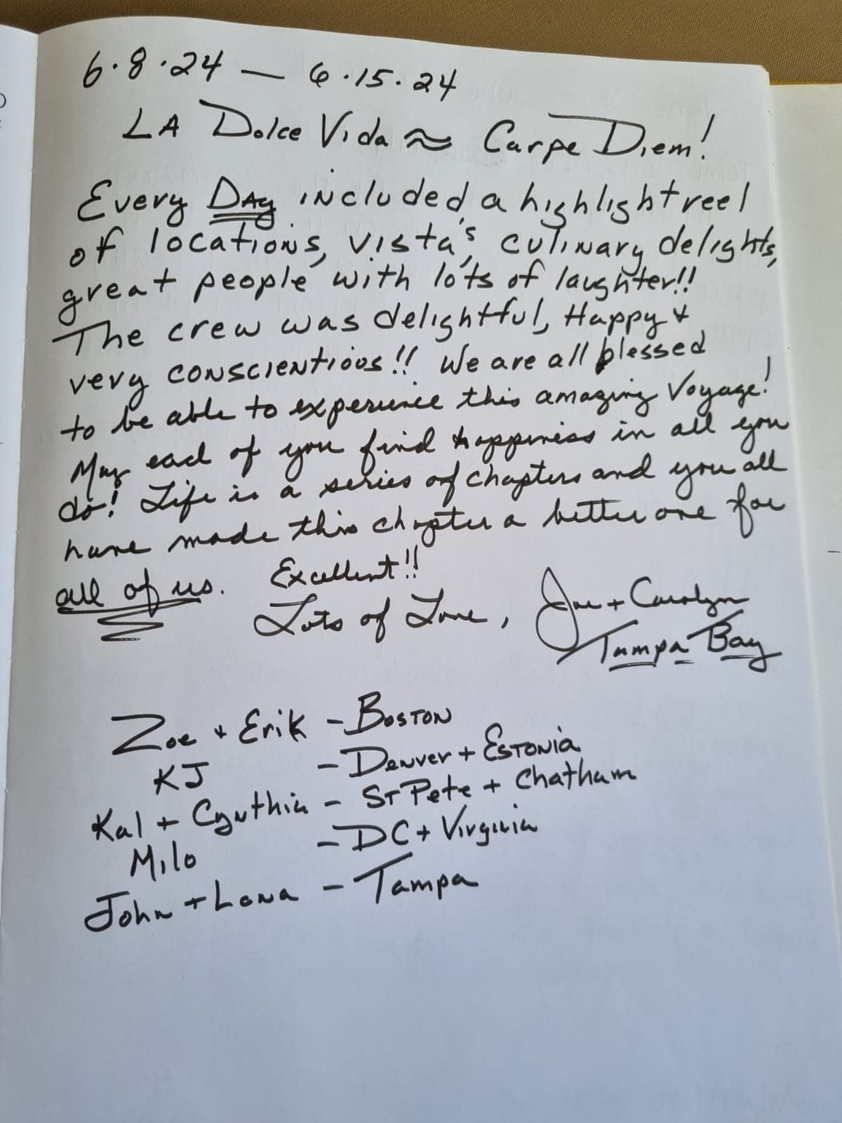 Dolce Vita guest review