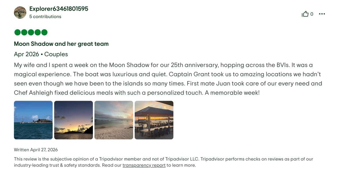 Moon Shadow guest review