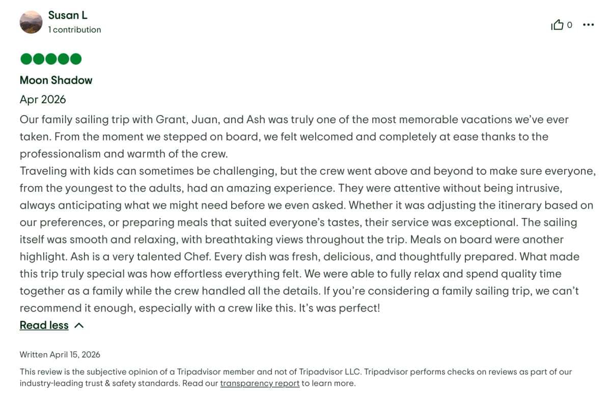 Moon Shadow guest review