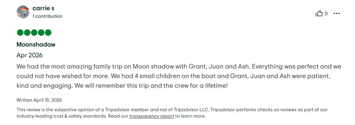 Moon Shadow guest review