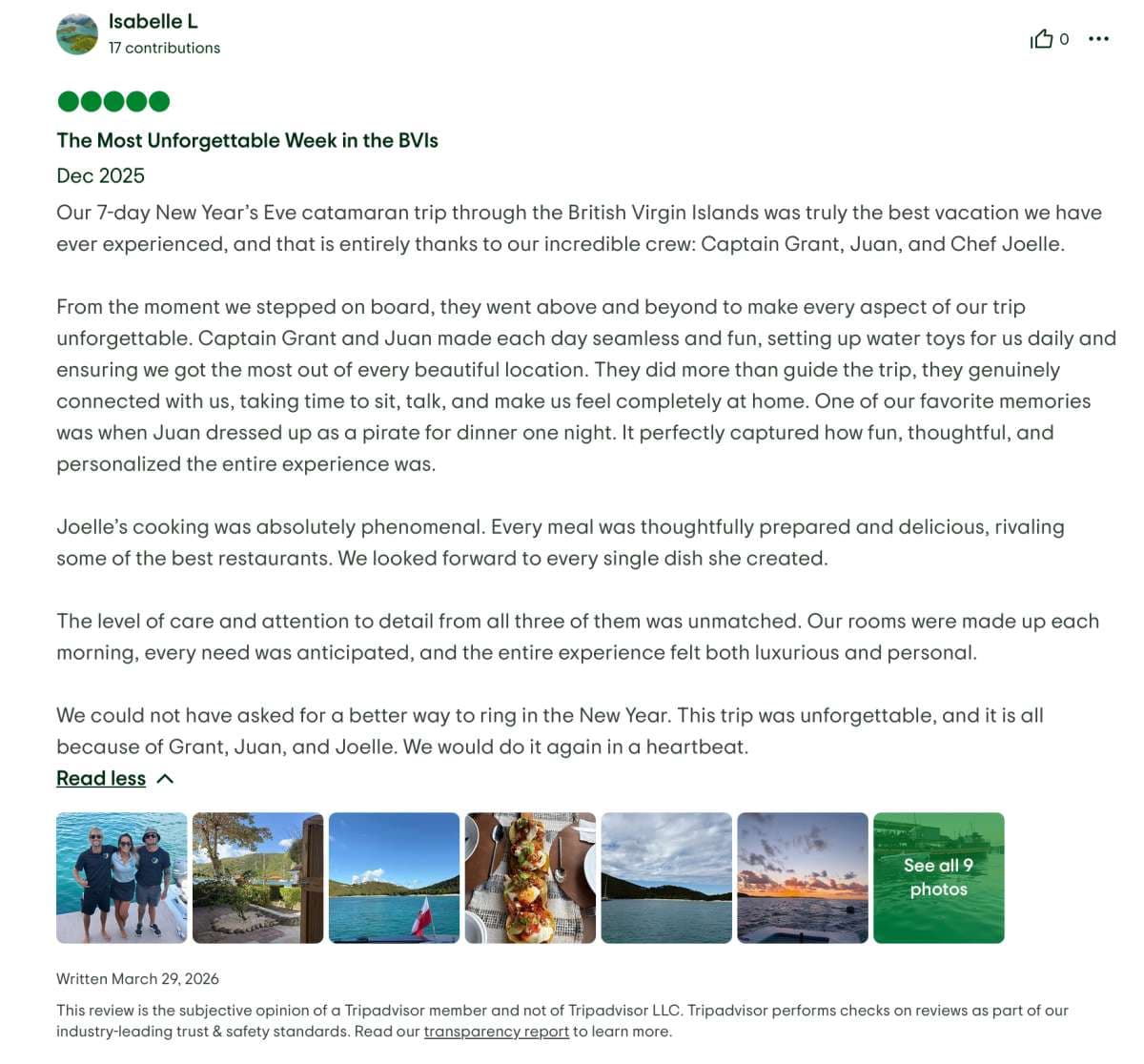 Moon Shadow guest review
