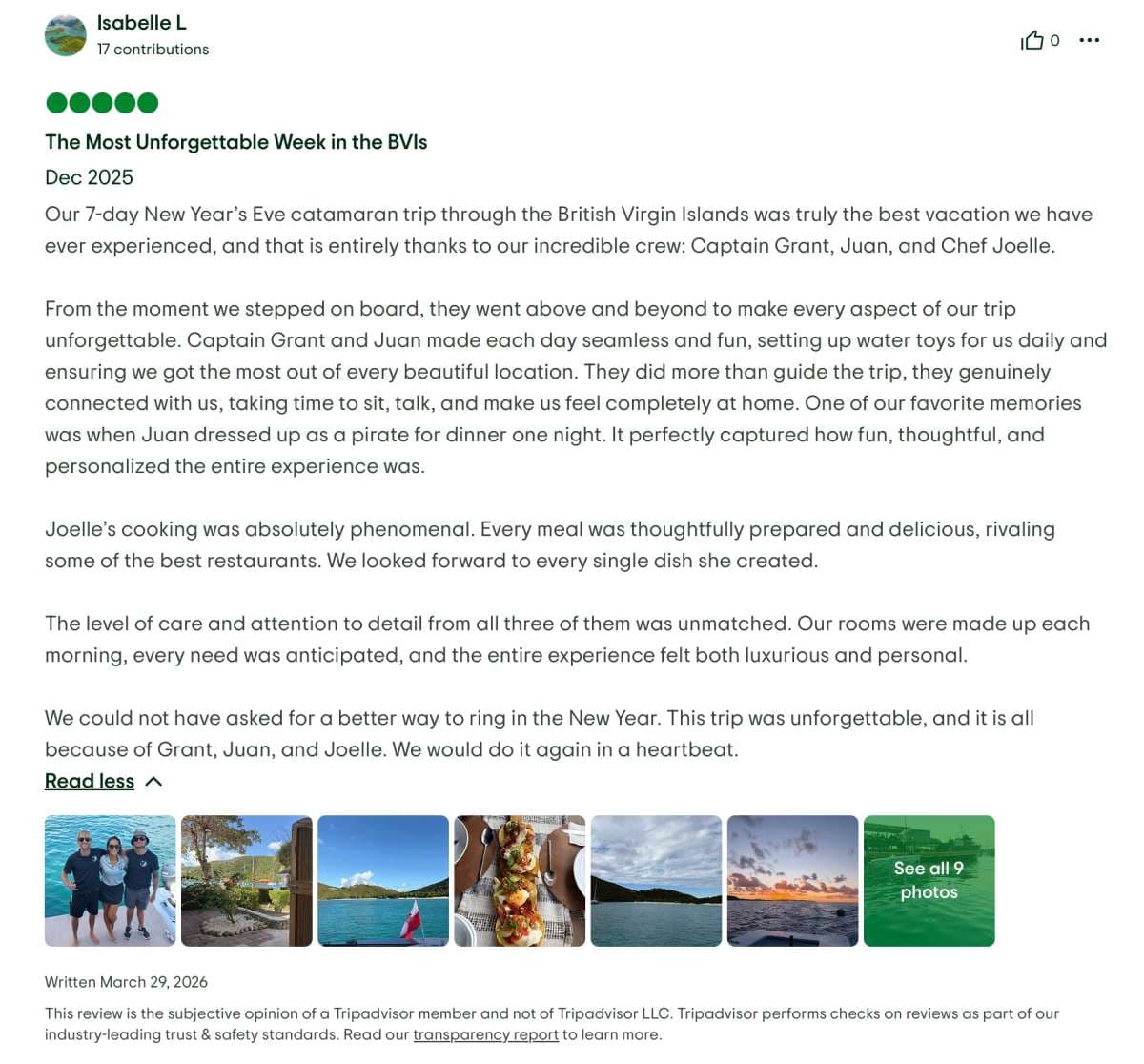 Moon Shadow guest review