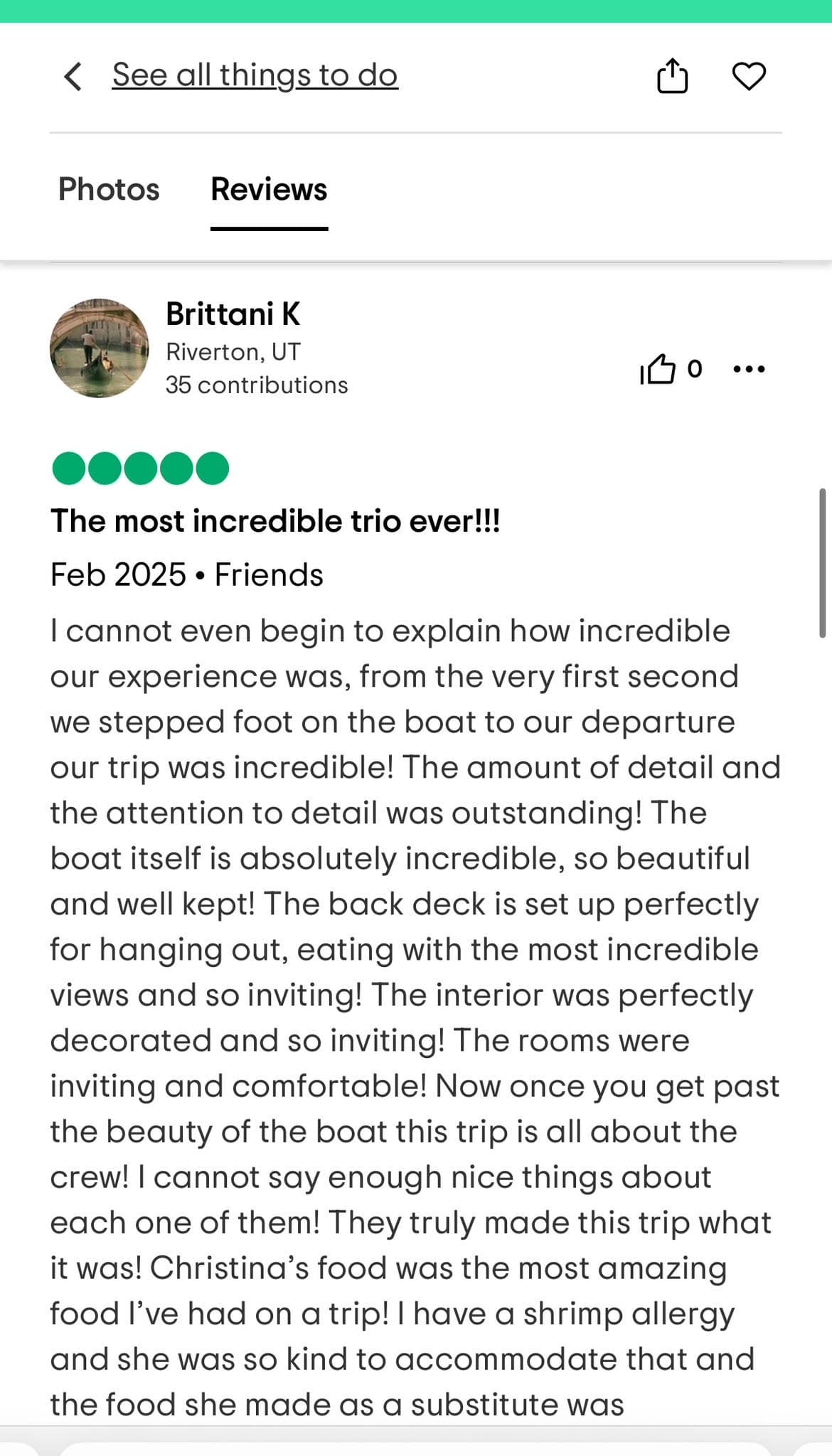 Moon Shadow guest review