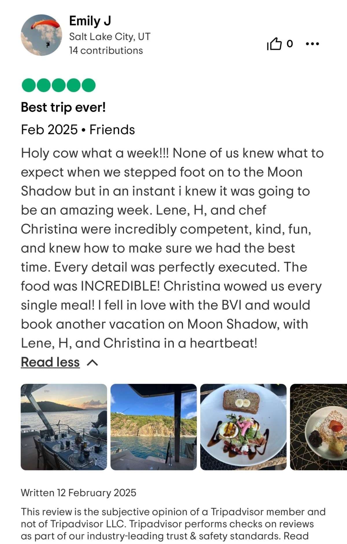 Moon Shadow guest review