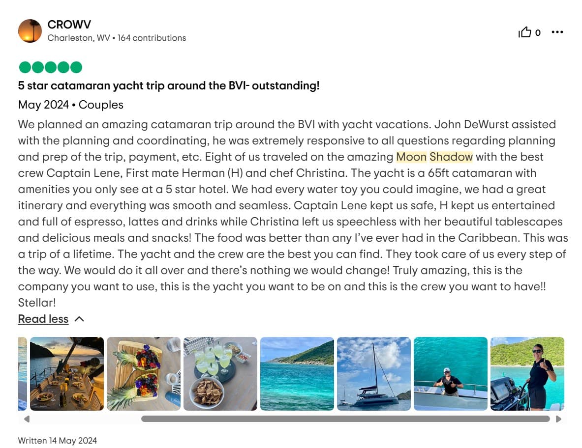 Moon Shadow guest review