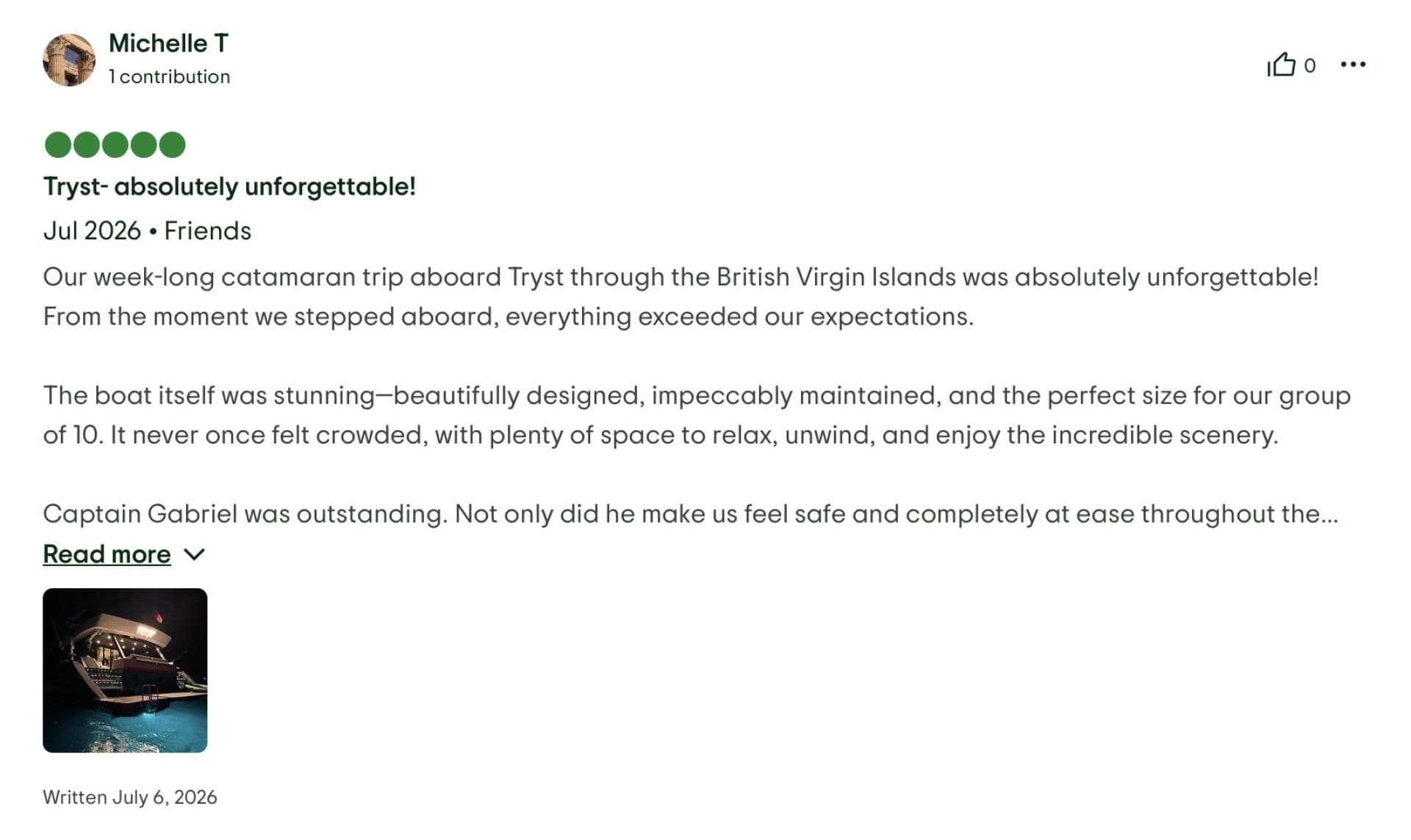 Tryst guest review