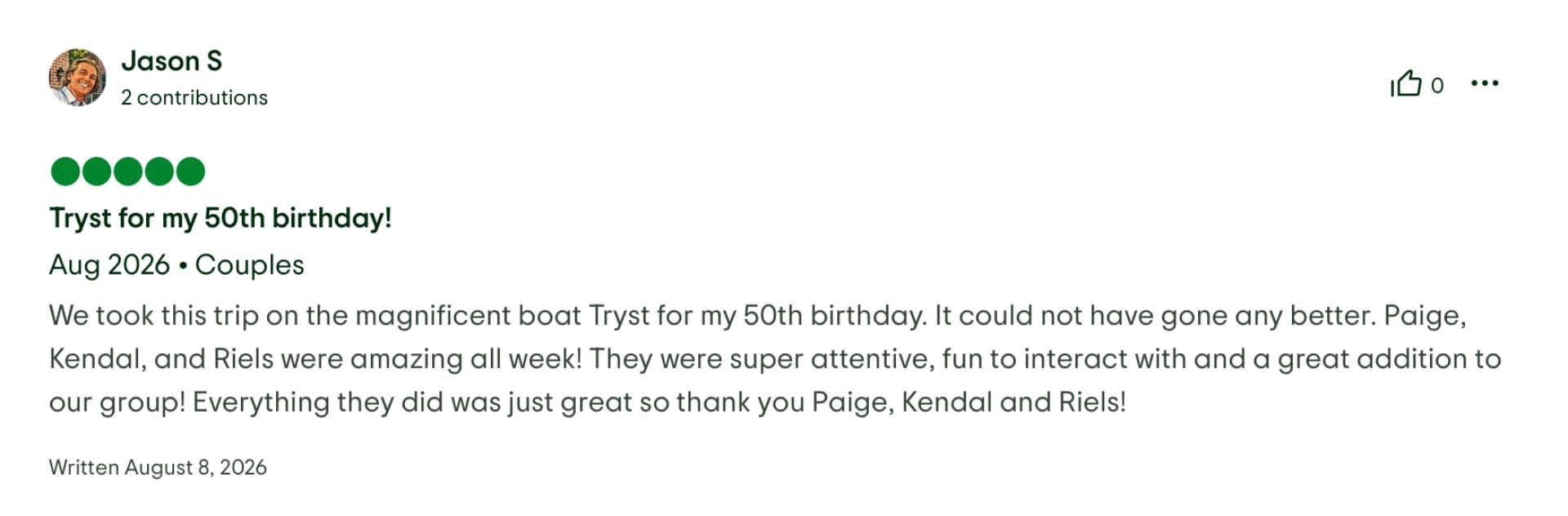 Tryst guest review