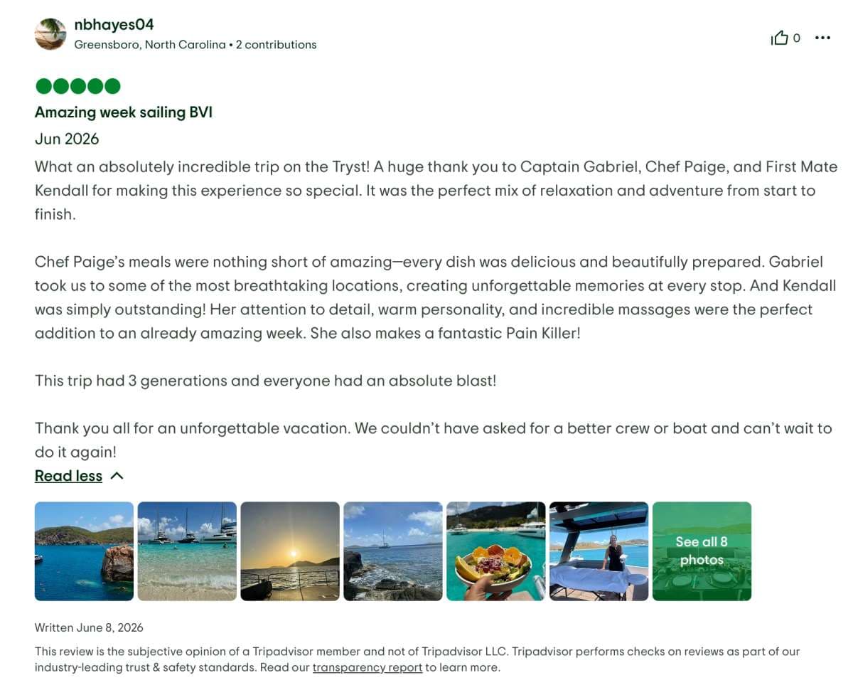 Tryst guest review