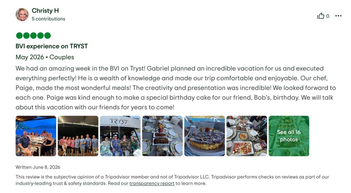 Tryst guest review