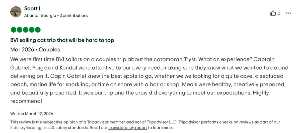 Tryst guest review