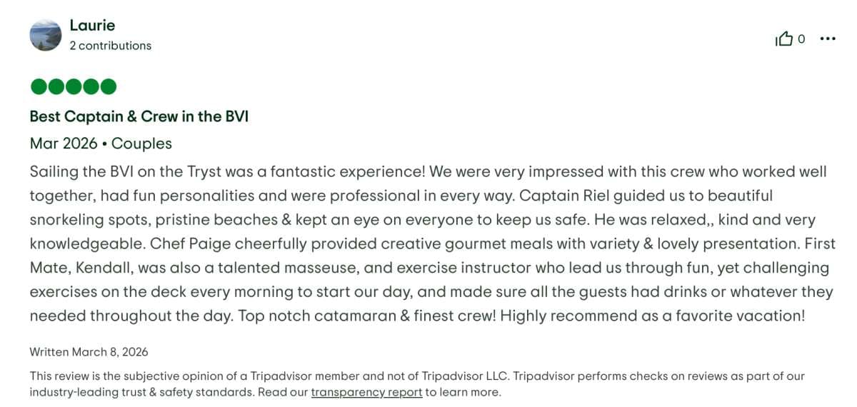 Tryst guest review