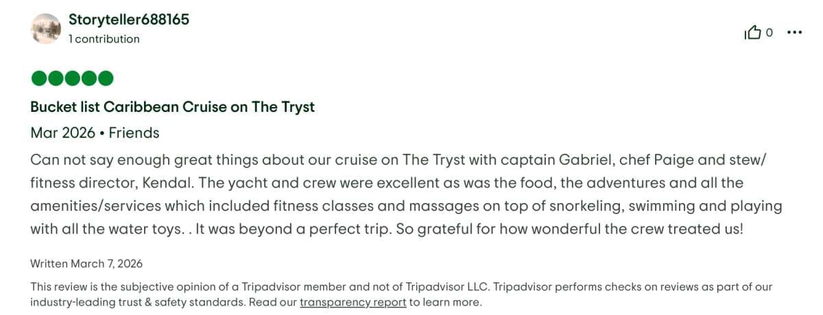 Tryst guest review