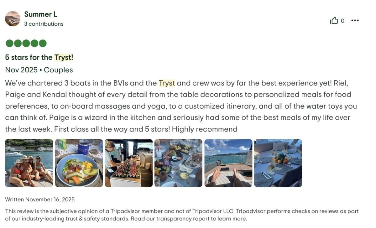 Tryst guest review