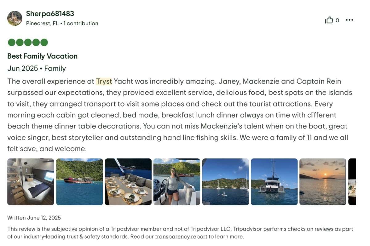 Tryst guest review