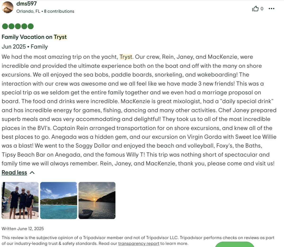 Tryst guest review