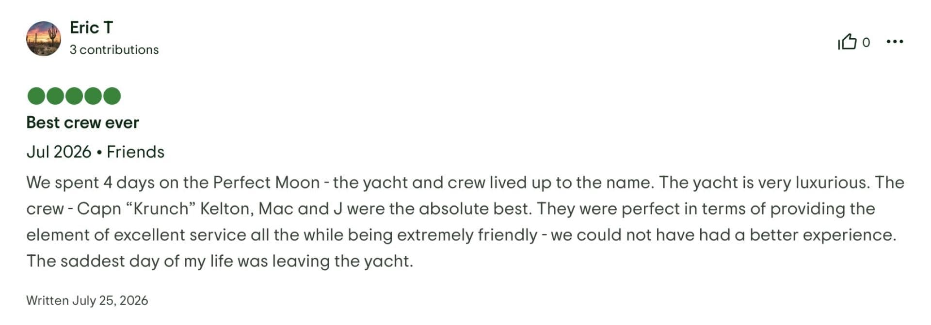 Perfect Moon guest review