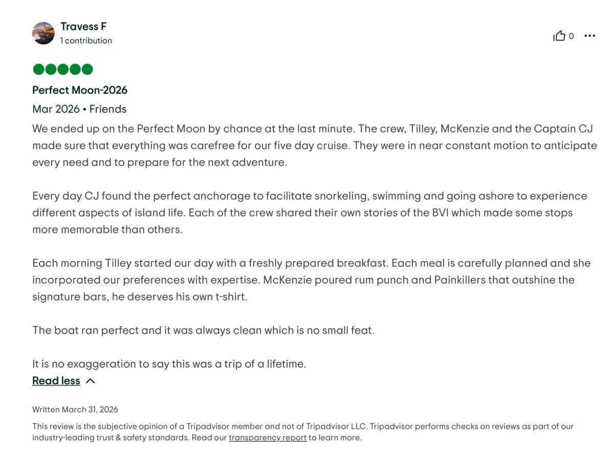 Perfect Moon guest review