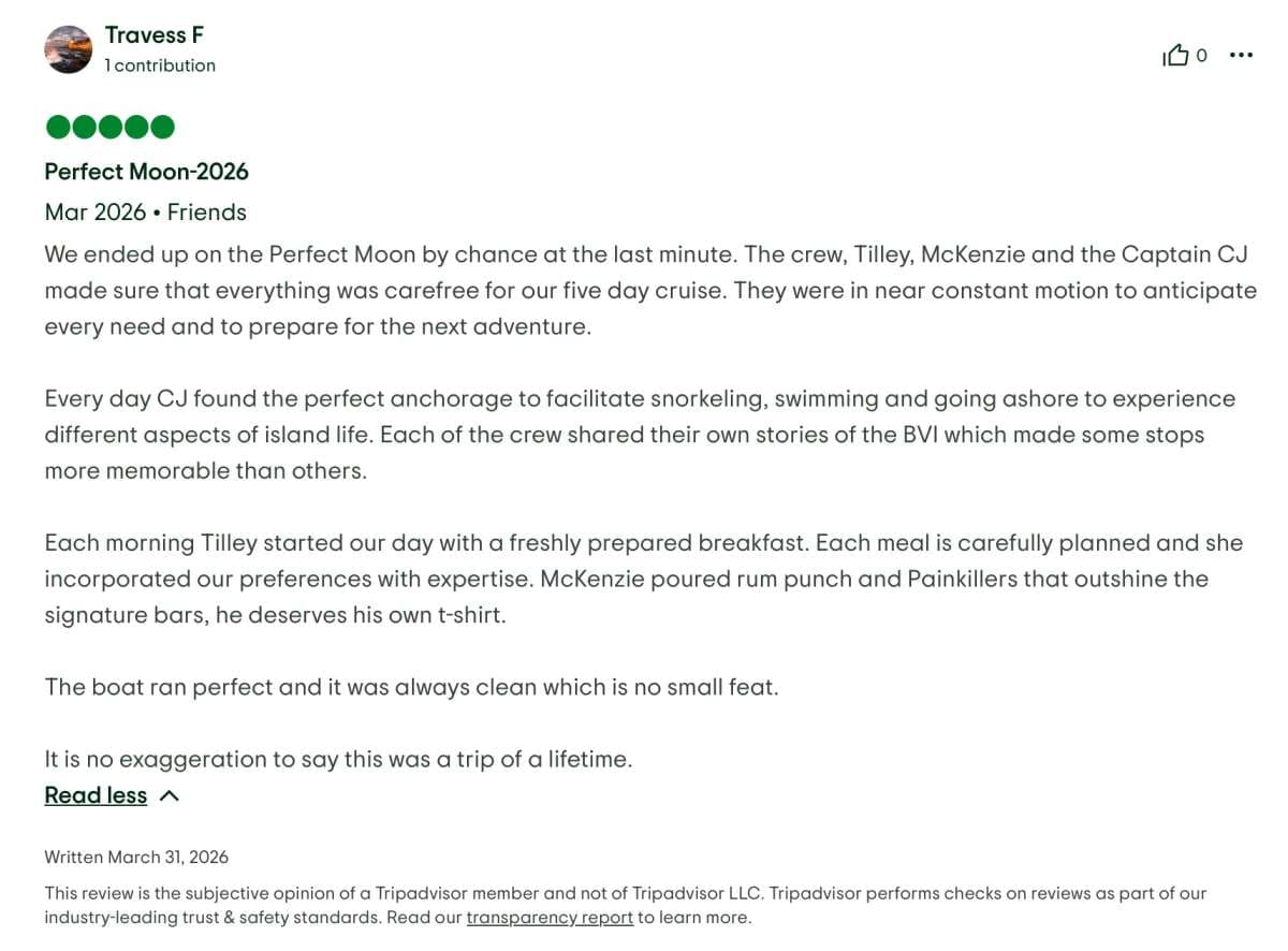 Perfect Moon guest review