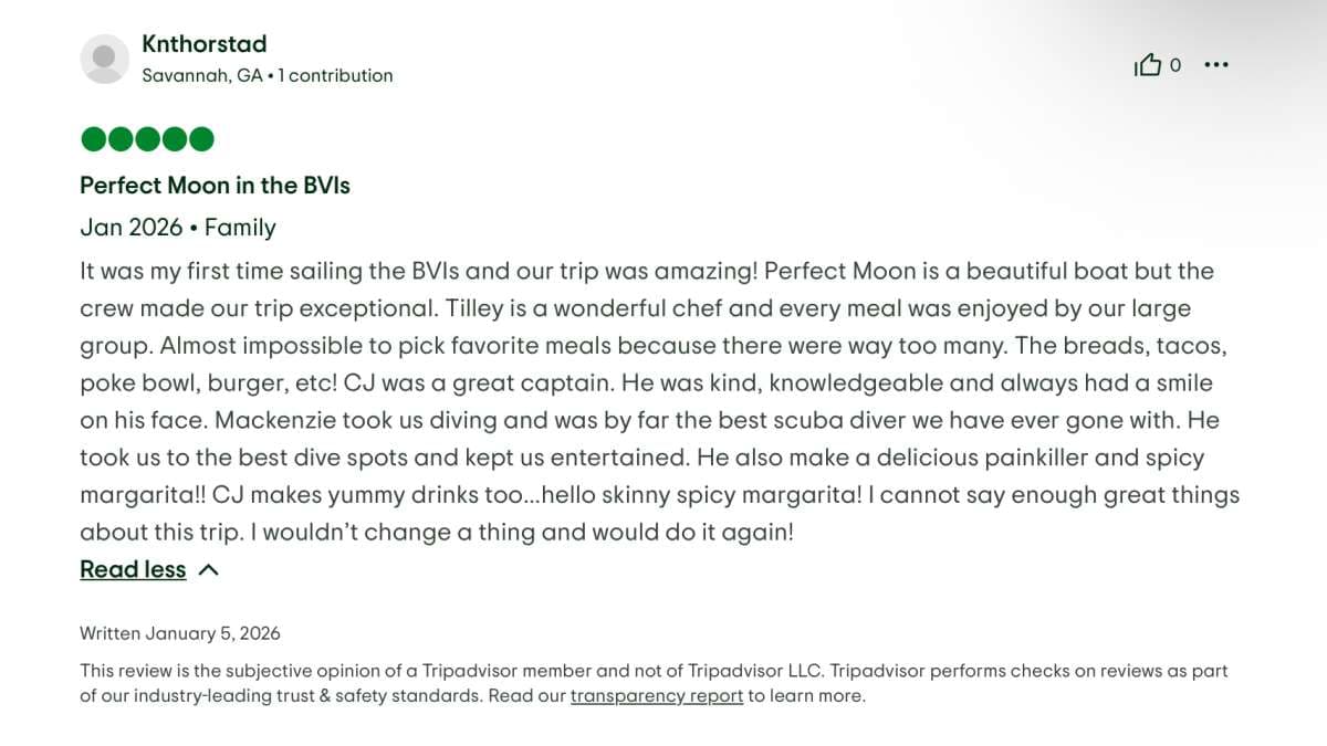 Perfect Moon guest review