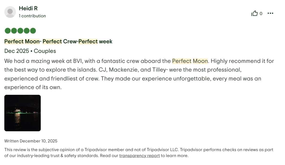 Perfect Moon guest review