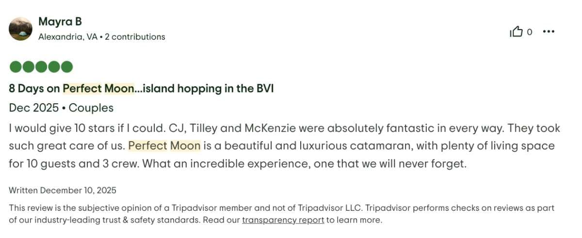 Perfect Moon guest review