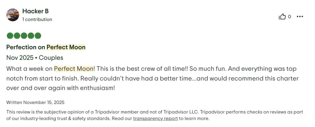 Perfect Moon guest review