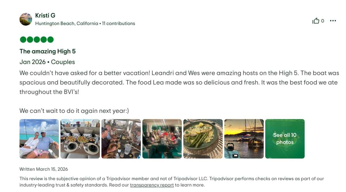 HIGH 5 guest review